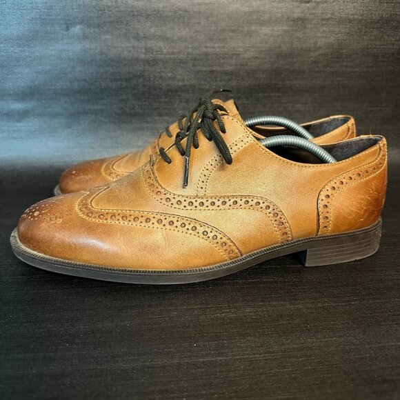 Cole Haan Other - Cole Haan Essentials Men’s size 9.5 Brown Wingtip Oxford Leaher Shoes C25805‎